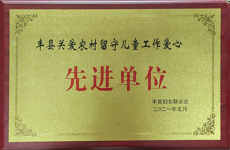 关爱留守儿童先进单位